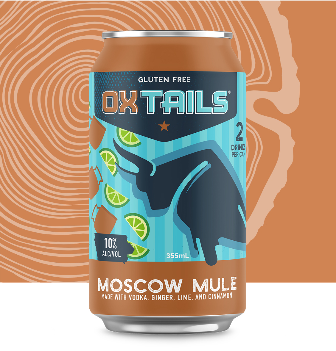 A can of OxTails Moscow Mule