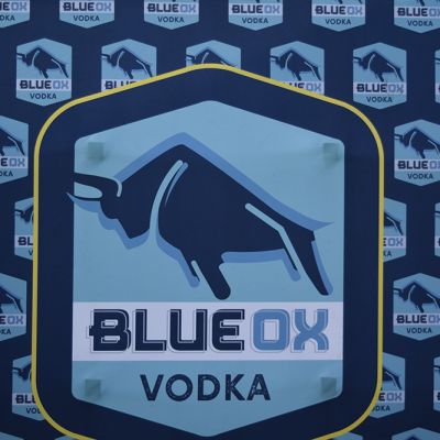 Blue Ox logo backdrop